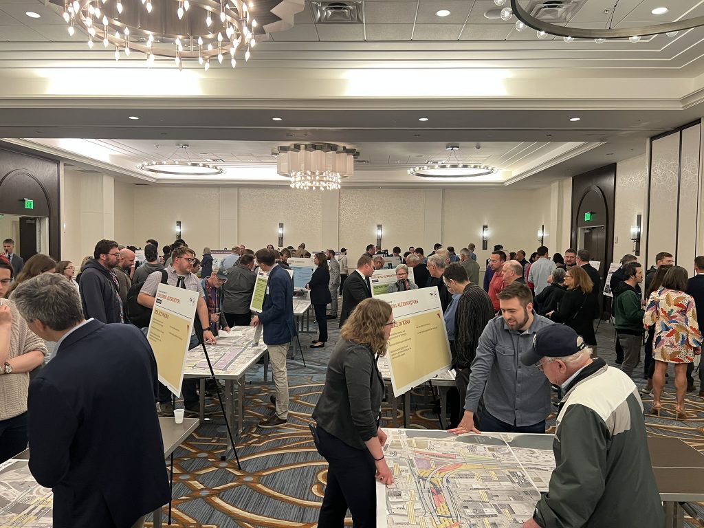 May 29, 2025 Interstate 794 open house meeting. Photo by Jeramey Jannene.