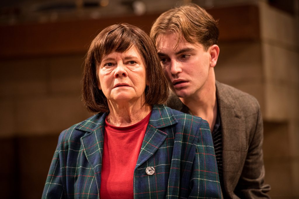 Linda Reiter and Miles Blue in Renaissance Theaterworks’ production of “Switzerland” by Joanna Murray-Smith. Photo by Ross Zentner.