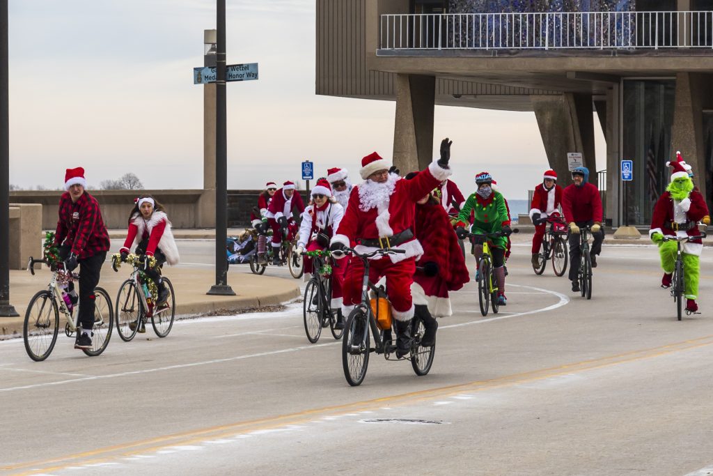 Santa Cycle Rampage. Photo courtesy of the Wisconsin Bike Fed.