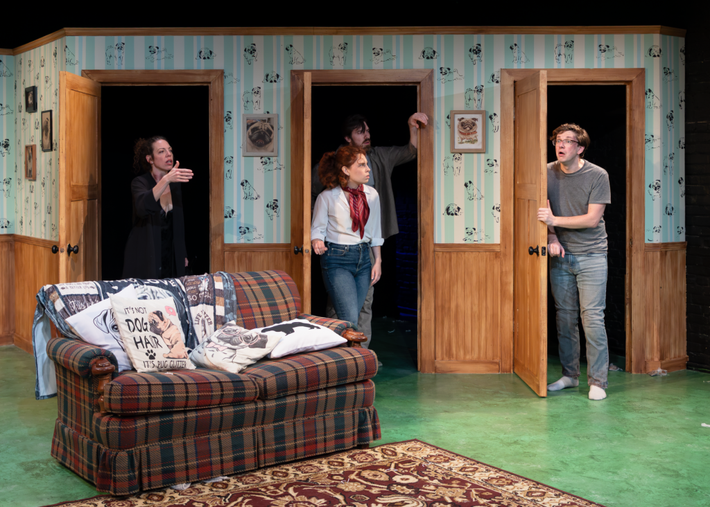 Sheryl (stacymadson), Carol (Becky Cofta), Dan (Ken Miller), and Ben (Phillip Steenbekkers). Photo by Jake Badovski, Kłamię Studios.