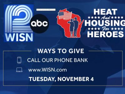 WISN 12 to Host ‘Heat And Housing For Heroes Telethon’on November 4th