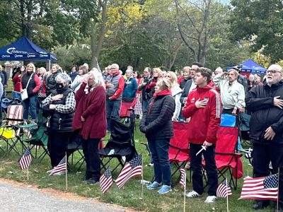 Hundreds in St. Francis Take Part in Charlie Kirk’s National Day of Remembrance