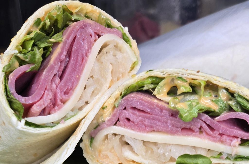 Wrap from Get Fresh! Cafe. Photo courtesy of Sydney Newman.