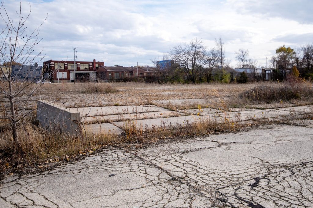 The former Janesville GM Assembly Plant on Tuesday, Nov. 11, 2025, in Janesville, Wis. Angela Major/WPR