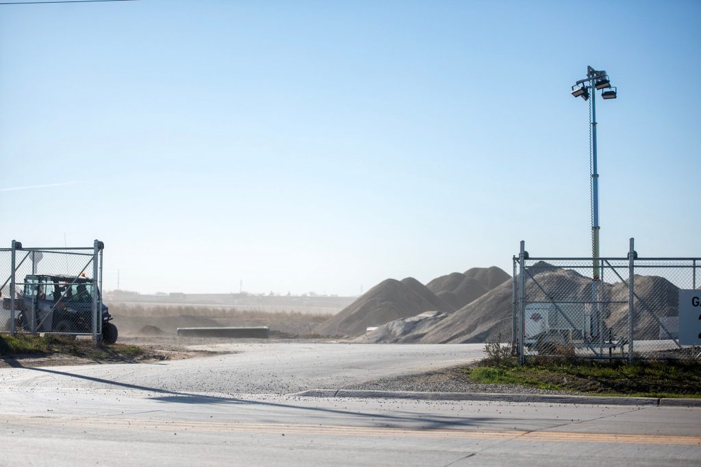 Work is ongoing at a new Meta data center site Wednesday, Nov. 12, 2025, in Beaver Dam, Wis. Angela Major/WPR