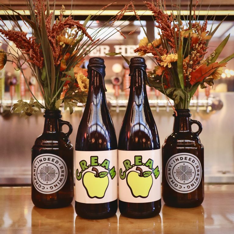 C.R.E.A.M. Honey Apple Imperial Cream Ale. Photo courtesy of Indeed Brewing Company.