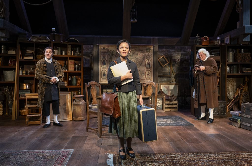 Josh Krause, Madeline Calais-King, Brian Mani. Photo by Michael Brosilow.