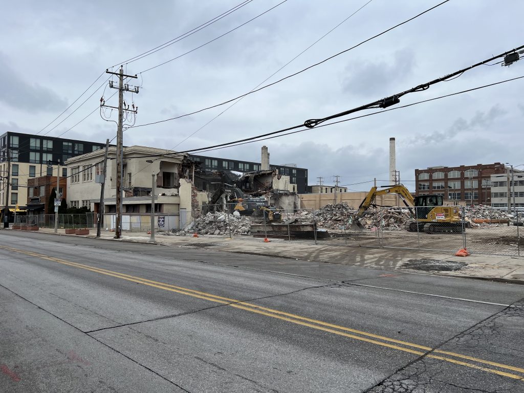 The 1500 block of E. North Avenue being cleared in 2022. Photo by Jeramey Jannene.