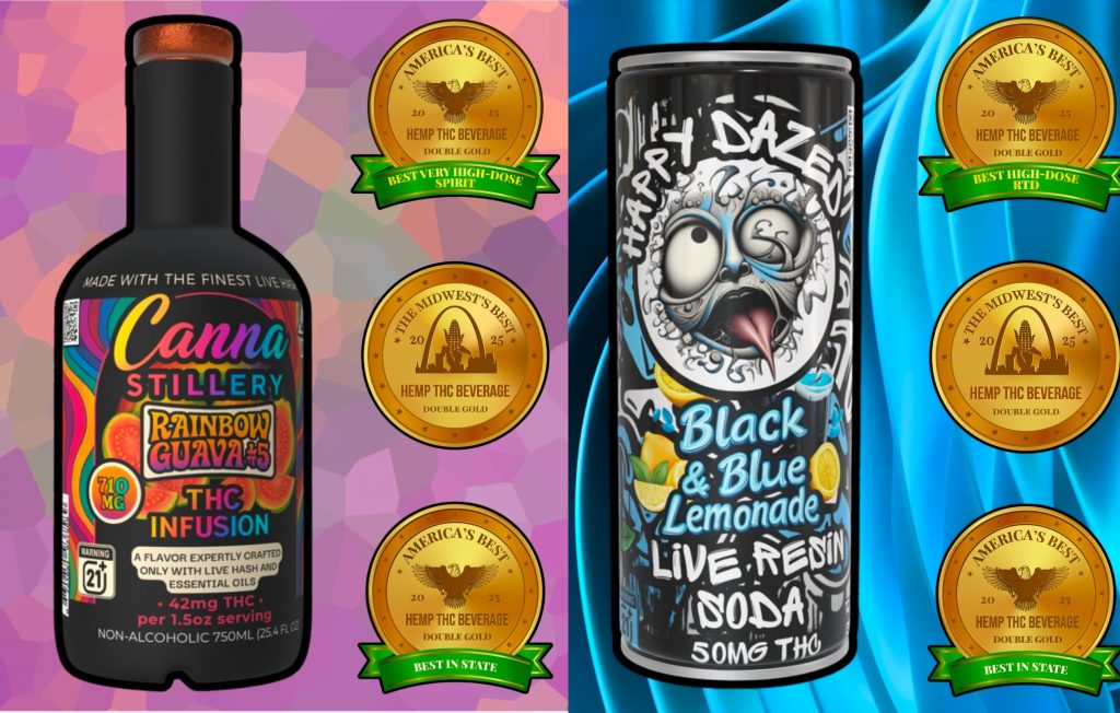 Products from Canna Stillery and Happy Dazed. Imager courtesy of Canna Bloom Farmacy.