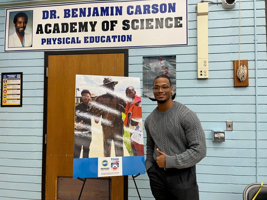 Mario Hamilton is a 2018 graduate of MPS. He is now pursuing a Master’s Degree at Marquette University. Corrinne Hess/WPR