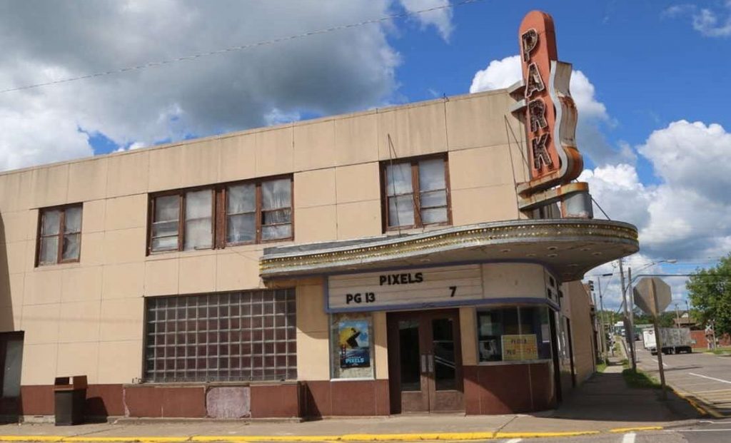 Park Theatre opened in Park Falls, WI in 1950. Photo courtesy of Park Theatre