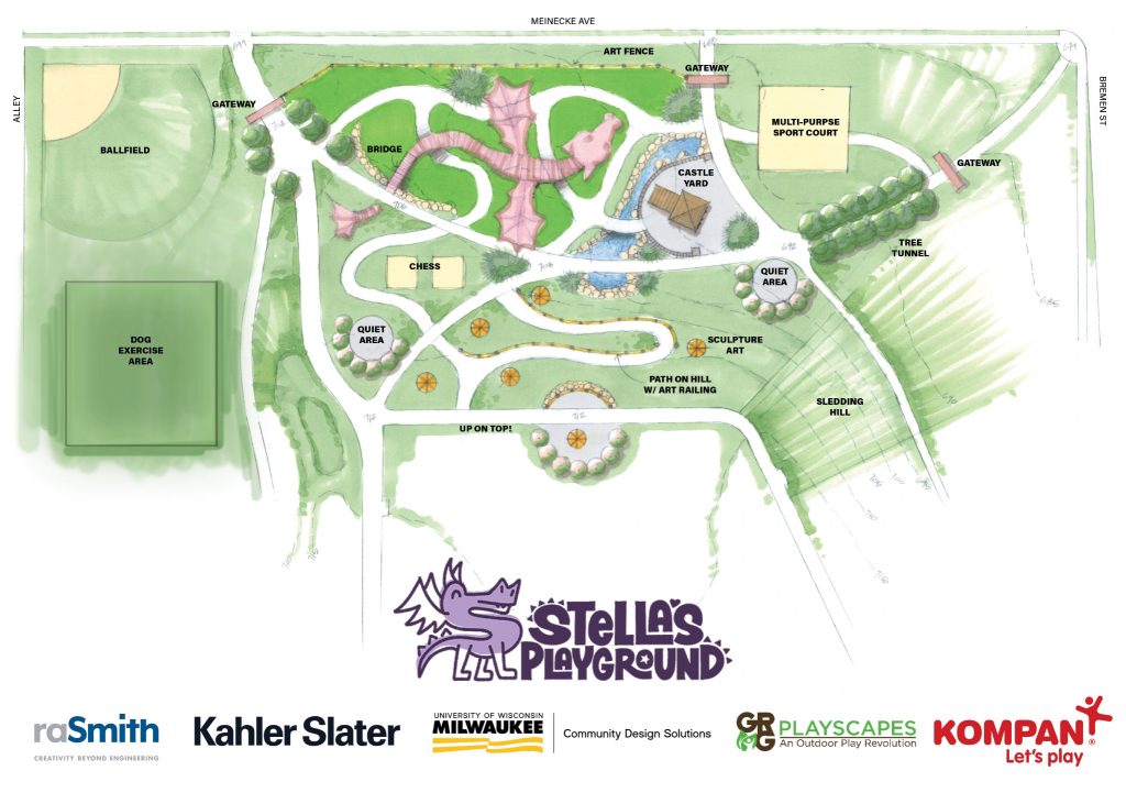 Stella's Playground design. Image provided.