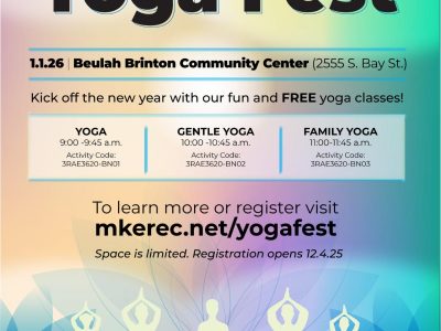 Milwaukee Recreation Hosts Annual New Year’s Day Yoga Fest