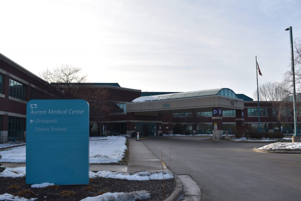 Advocate Aurora Health’s Aurora Medical Center hospital in Oshkosh, Wisconsin, is seen on Dec. 23, 2025. Joe Schulz/WPR