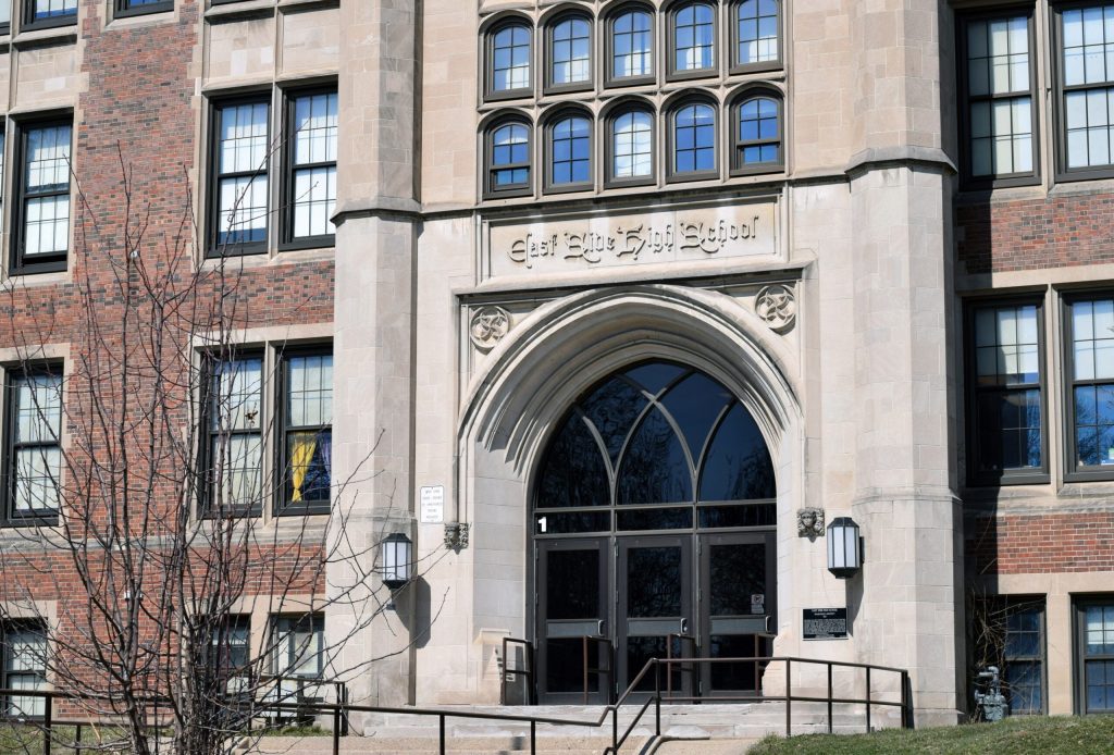 Madison East High School. Andrea Anderson/WPR