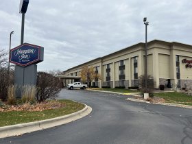 Hampton Inn, 1200 W. College Ave. Photo by Jeramey Jannene.