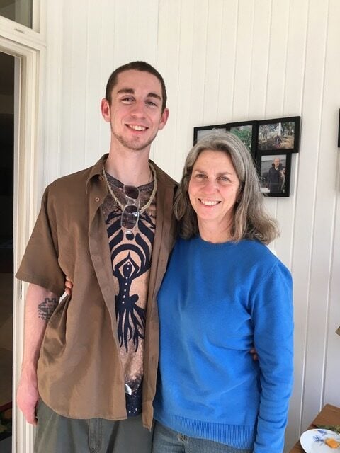 Andrew Rich and his mother, Elizabeth. Elizabeth was driven to focus on mental health law after her son was placed in a civil commitment. Photo courtesy of Elizabeth Rich