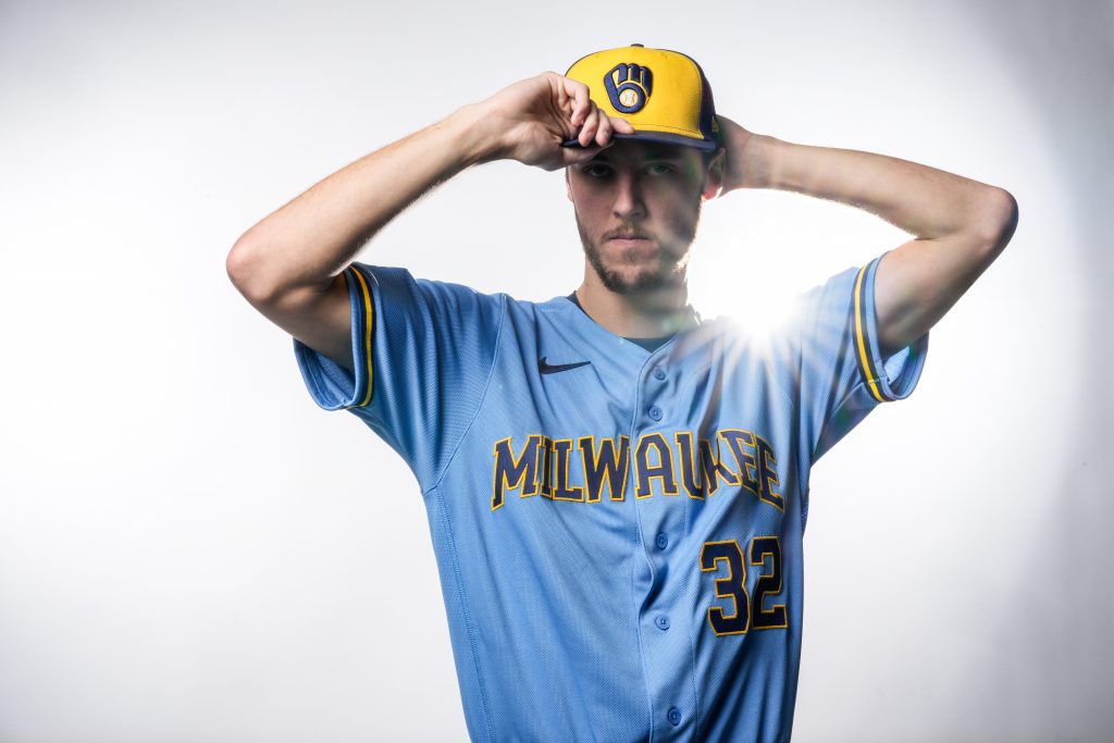 Road Jersey. Photo courtesy of the Milwaukee Brewers.