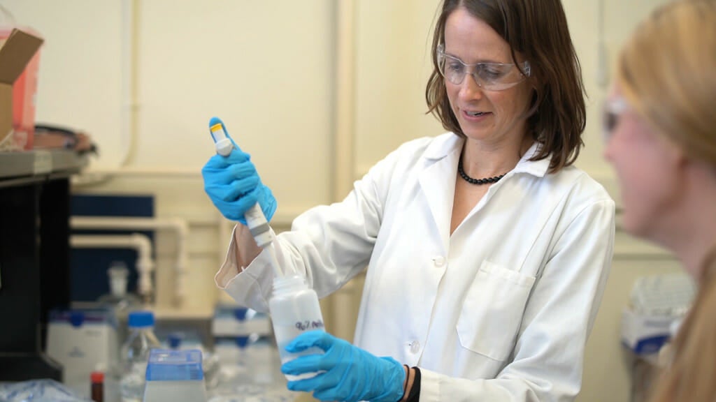 Christy Remucal conducts research on PFAS at UW-Madison. Photo courtesy of Wisconsin Sea Grant