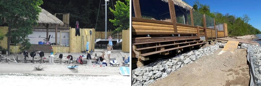 These photos of Daniel Domagala’s compound along Lake Michigan in Shorewood, Wis., were included in June 4, 2020, correspondence between the Wisconsin Department of Natural Resources and the Shorewood Planning & Development Department.