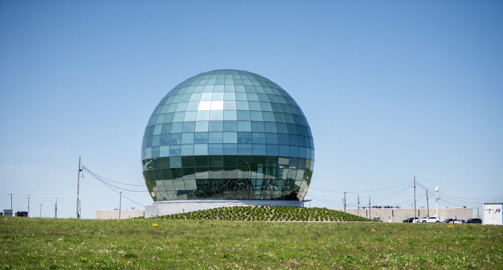 The Foxconn campus in Mount Pleasant, Wis., on Wednesday, May 8, 2024. Angela Major/WPR