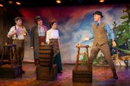 Milwaukee Repertory Theater presents The Fisherman’s Daughters in the Stackner Cabaret January 9 – March 1, 2026. Pictured L to R: Chase Stoeger, Kelly Doherty, Eva Nimmer, Alex Campea. Photo by Michael Brosilow.