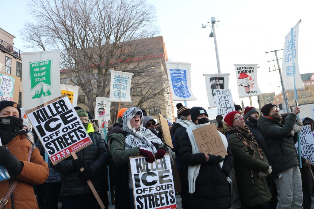 Milwaukee Protesters Rally Against ICE