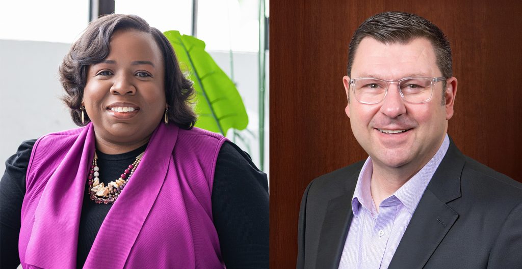 Jackie Q. Carter and Andrew Narrai. Photo courtesy of Alverno College.