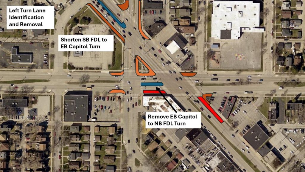 Remove excess left turn lanes