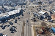 Looking west at the intersection of W. Capitol Drive, W. Fond du Lac Avenue and N. 51st Boulevard. Photo by Urban Milwaukee staff.