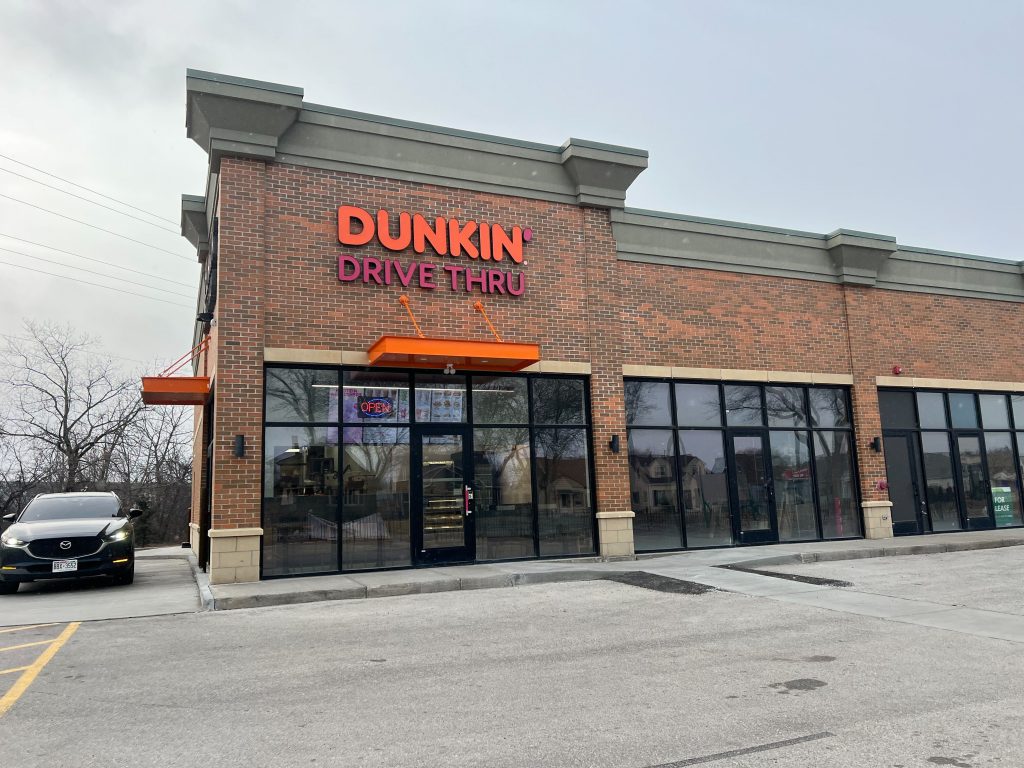 Dunkin' at 3267 S. Chase Ave. Photo taken February 2026 by Jeramey Jannene.