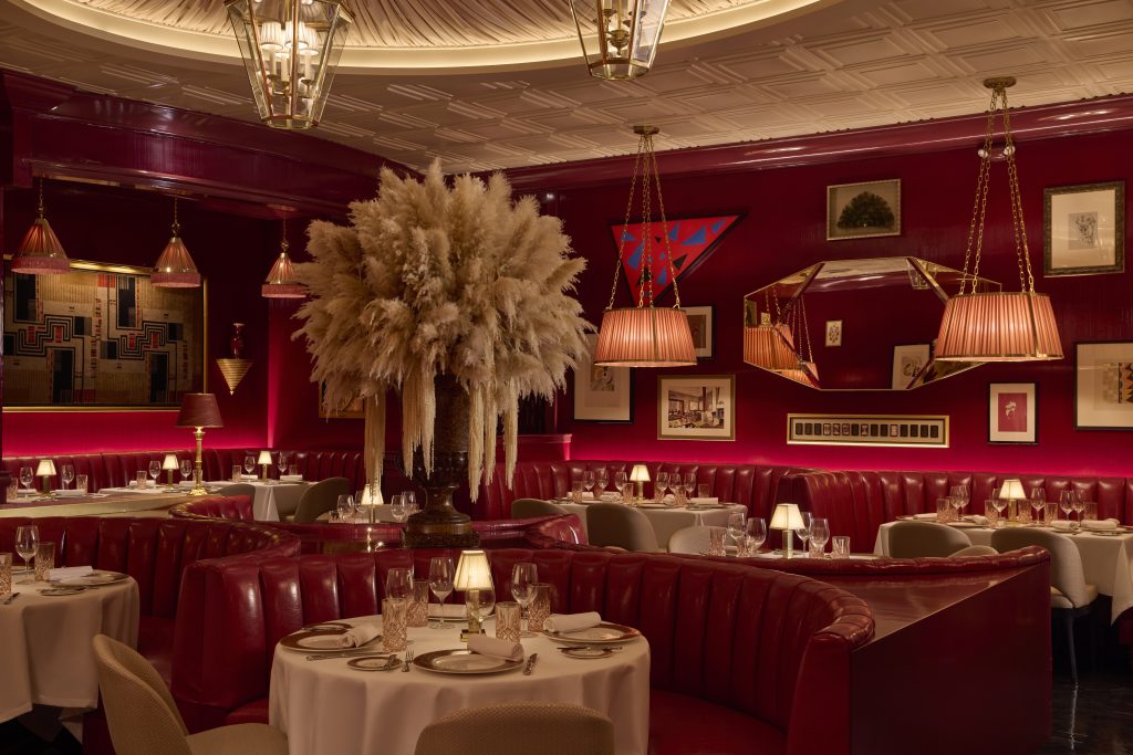 High Stakes Salon Dining Room designed by Jay Franke Desig. Photo credit: Brett Wood.