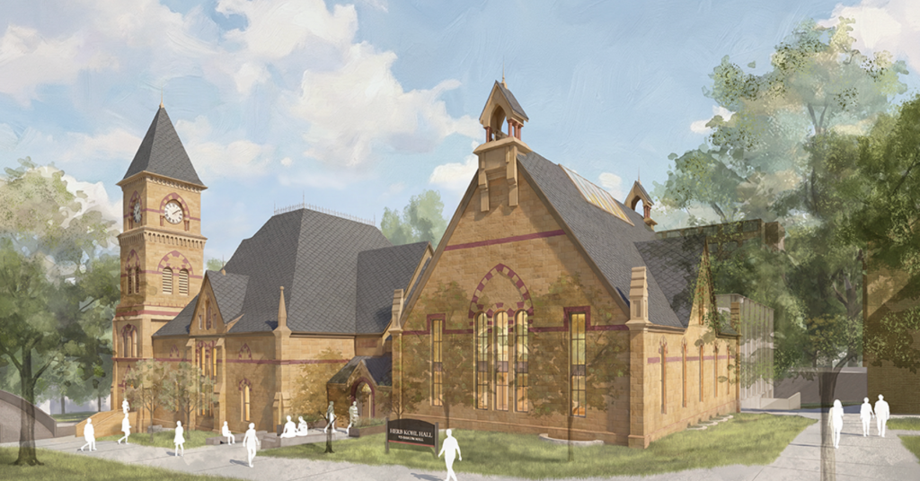 The Music Hall will be renovated to become Herb Kohl Hall. UW-Madison