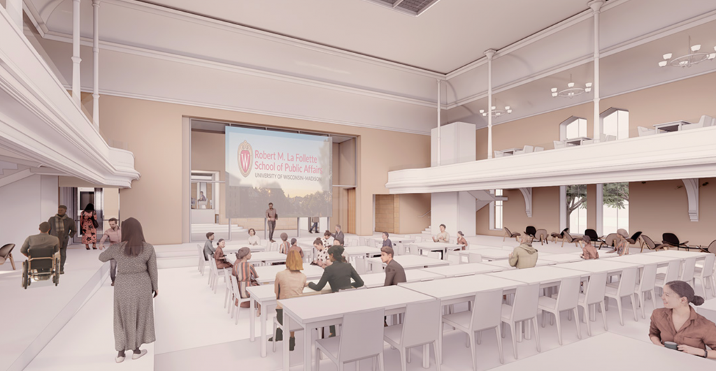 Herb Kohl Hall, the new home for UW-Madison’s school of public affairs is expected to open in 2029. UW-Madison