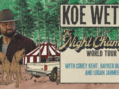 Koe Wetzel Announces the Night Champion World Tour, Including a Stop at Fiserv Forum on Oct. 10