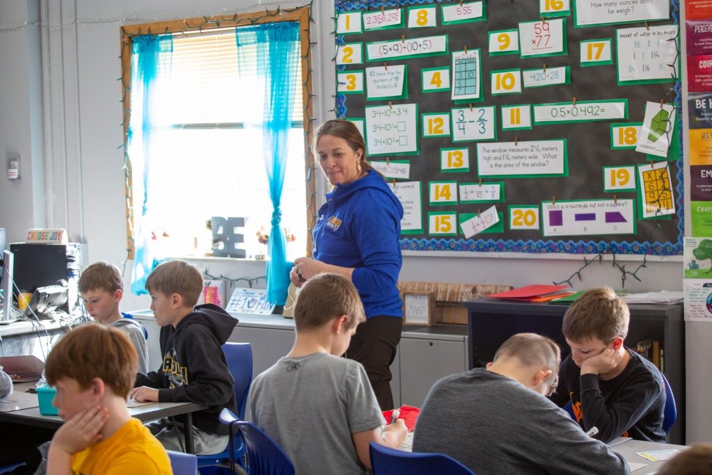 Missy Sperle is a fifth grade math teacher at Winskill Elementary School in Lancaster in southwest Wisconsin. Photo courtesy Missy Sperle