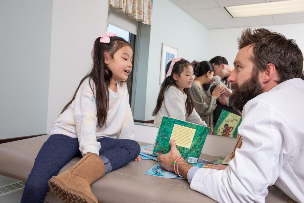 Reach Out and Read Wisconsin promotes early childhood reading at well-child clinic visits. Source: Reach Out and Read Wisconsin