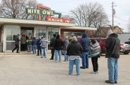 Customers at Nite Owl drive-in. Photo taken March 24, 2026 by Sophie Bolich.