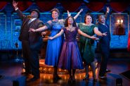 Milwaukee Repertory Theater presents Ain’t Misbehavin’ March 6 – April 26, 2026. Pictured L to R: Brad Raymond, Rae Davenport, Amahri Edwards-Jones, Katherine Alexis Thomas, Jarran V. Muse. Photo by Michael Brosilow.