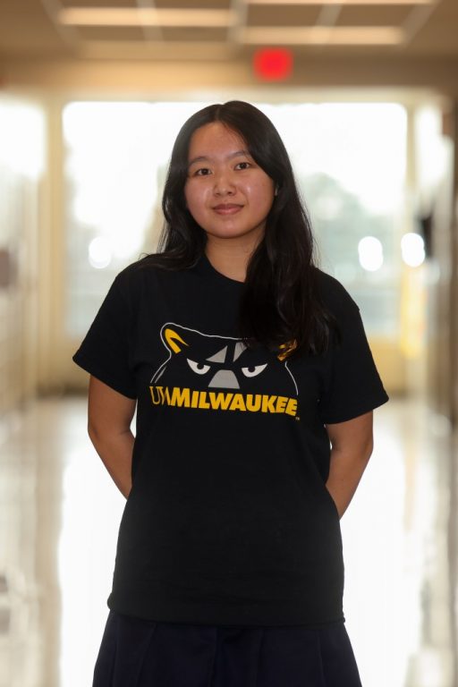 Angelina Yang is an 18-year-old senior at Hmong American Peace Academy. (Photo by Jonathan Aguilar / Milwaukee Neighborhood News Service / CatchLight Local)