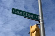 Cesar E. Chavez Drive sign. Photo by Jeramey Jannene.