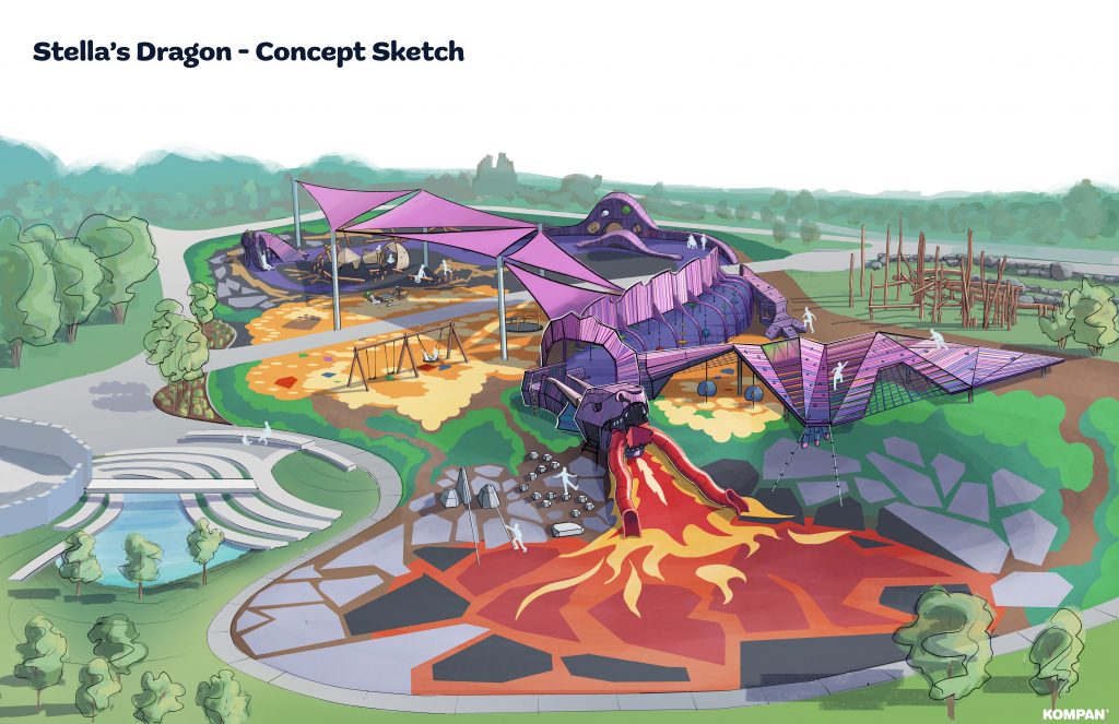 2026 design for Stella’s Playground. Image from campaign.