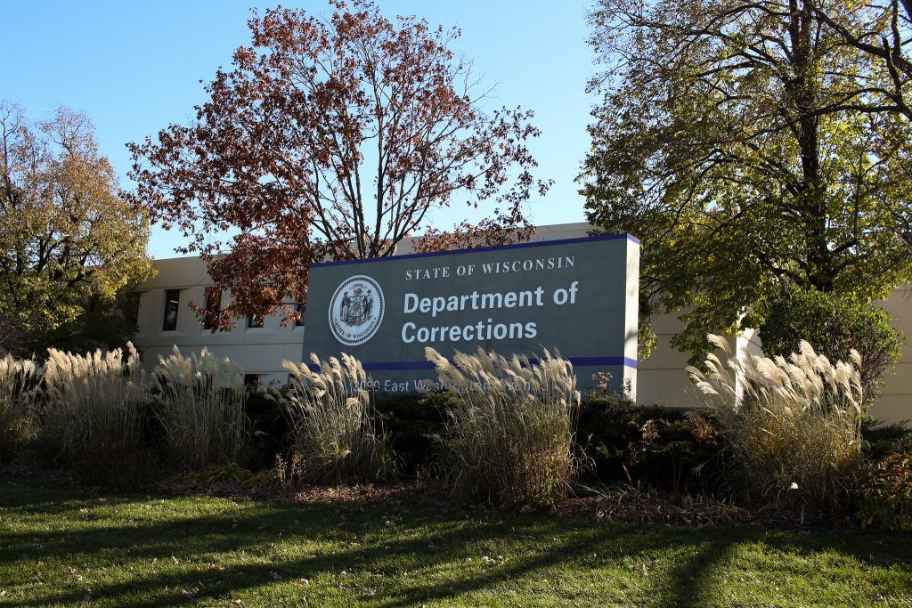 The Wisconsin Department of Corrections Madison offices. (Photo by Henry Redman/Wisconsin Examiner)