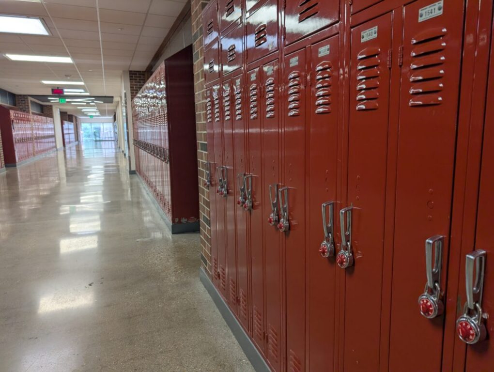 The requests this spring include 60 operational referendum requests, totaling over $1 billion in requests, and 14 for capital expenses. A hallway in La Follette High School in Madison. (Baylor Spears/Wisconsin Examiner)