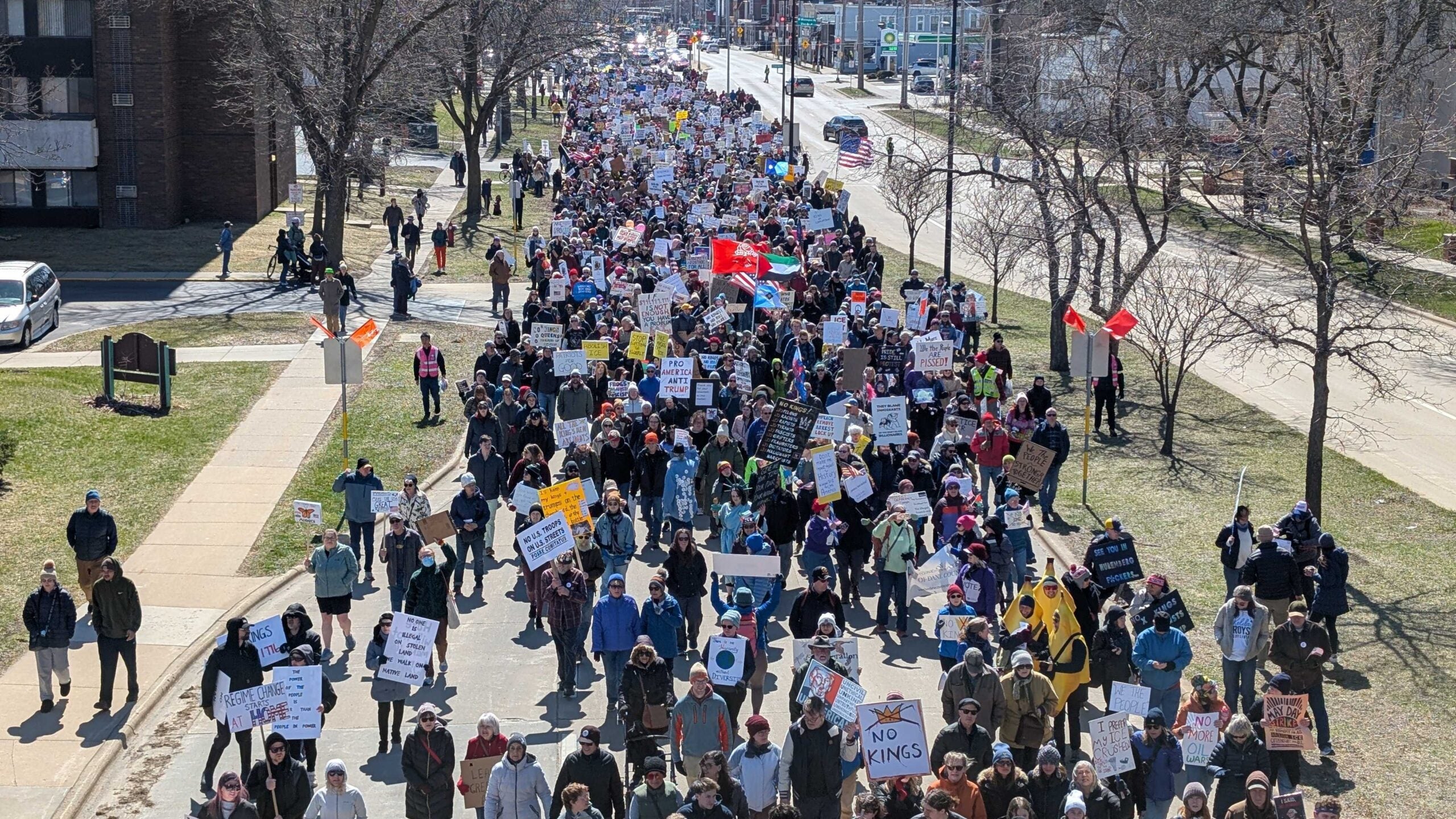 Thousands Join Third Round of ‘No Kings’ Protests in Wisconsin