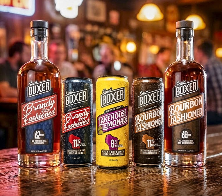 SoulBoxer products. Photo courtesy of Eagle Park Brewing & Distilling.