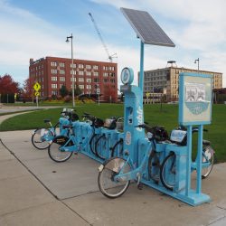 Bublr Bikes at 400 S. 6th St. Photo by Jeramey Jannene.