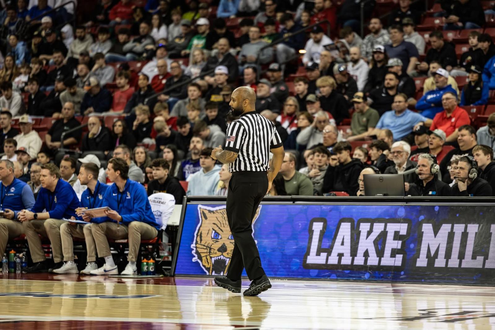 West Side Alderman Trades Suit For Stripes At State Basketball Tournament