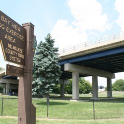 Bay View Dog Park at 2127-2171 S. Bay St.. Photo by Jeramey Jannene.