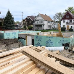 Foundation for 2647-2649 N. 35th St. Photo by Jeramey Jannene.